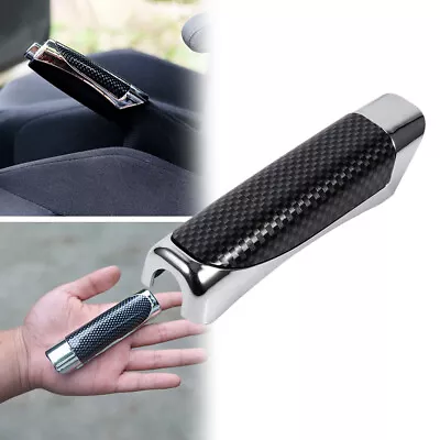 $4.76 • Buy Car Interior Black Carbon Fiber Hand Brake Protector Decor Cover Accessories