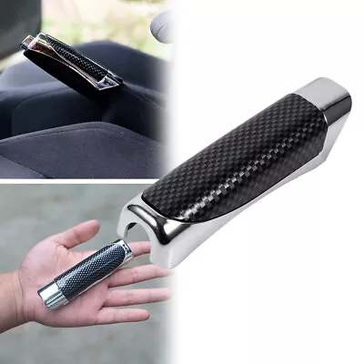 Car Interior Black Carbon Fiber Hand Brake Protector Decor Cover Accessories • $4.76