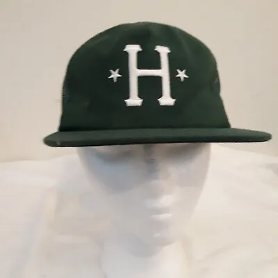 $16.40 • Buy Huf Hat Customade Classic Green H Logo Mesh Back Snapback Cap Hat Dad