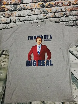 2013 Anchorman I'm Kind Of A Big Deal Movie Promo Shirt XL • $17.95