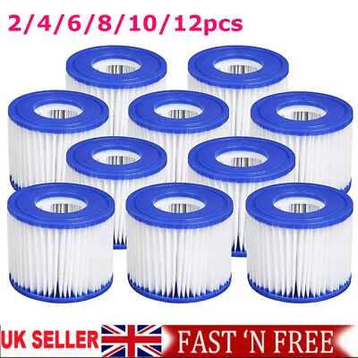 2-12x New Bestway Lazy Lay-Z-Spa Filters VI Cartridge Hot Tub Spa Swimming Pool • £9.20