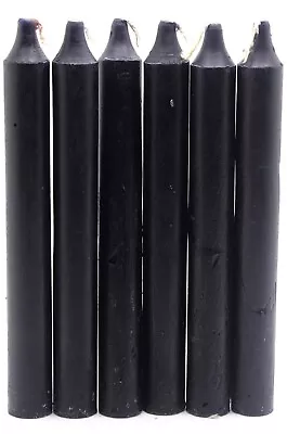 Spell Candles 6  Pack Of 6 Velas Negras Para Rituales Espirituales Santeria • $14.90