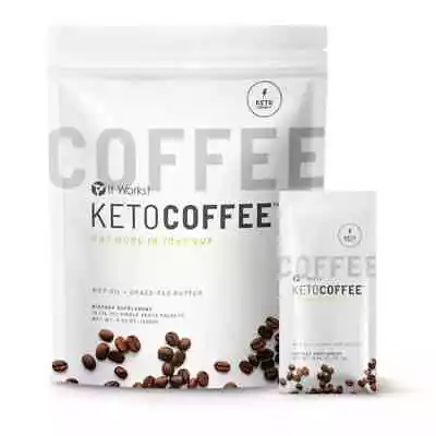 IT WORKS! Keto Coffee 15 Packets Bag/Serving Soy Free Non GMO Exp 4/26 • $44.99