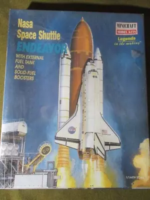 Minicraft Model Kits 1/144 Scale NASA Space Shuttle Endeavor Boxed Kit - NISB • $29