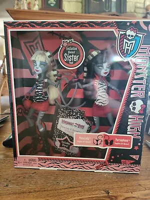 $200 • Buy Mattel 2011 Monster High Werecat Twins Meowlody Purrsephone Doll NRFB