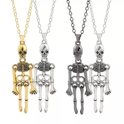 Retro Steam Punk Gothic Skull Skeleton Pendant Necklace Couple Jewelry Gift Hot • $1.90