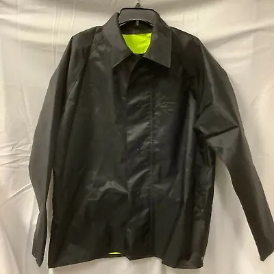 Neese By Radian Industrie INC Men Rain Coat Jacket Black Long Sleeve Hooded M L • $22.54