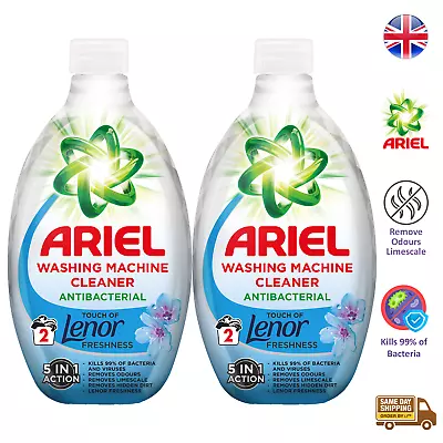 Ariel Washing Machine Cleaner Anti Bacterial Dirt Limescale Remover 250ml X2 • £9.72