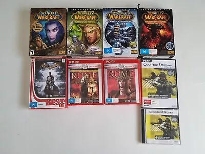 PC Game Job Lot WOW World Of War Craft Expansion Rome Counter Strike • $39.99