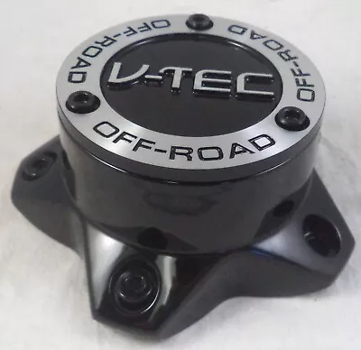 $79.95 • Buy V-Tec Wheels Gloss Black Custom Wheel Center Cap Caps # C394-5 / LG1008-26 / NEW
