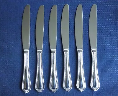 New Mikasa REGENT BEAD Set Of 6 Dinner Knives 18/10 Stainless Flatware • $20.50