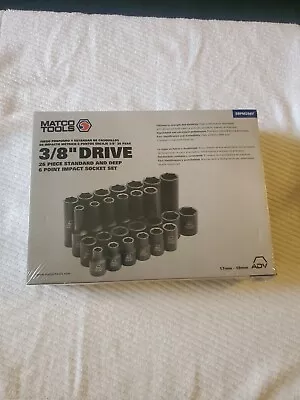 Matco Tools 3/8 Drive 26 Piece Metric Deep And Shallow 6 Point Impact Socket  • $135