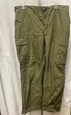 Vietnam Era Large Reg Ripstop 3rd Pattern Jungle Trousers Zipper USED • $189.50