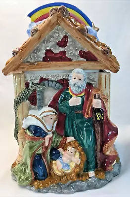 Mercuries Nativity Scene Christmas Cookie Jar • $30