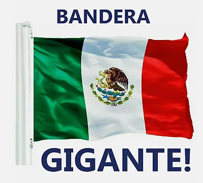 New 5’x8’ Polyester MEXICO FLAG Mexican Banner Pennant Bandera Indoor Outdoor • $14.99