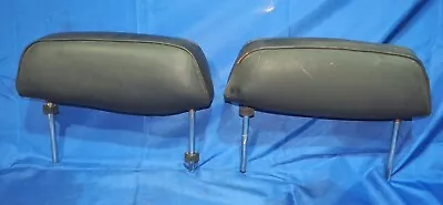 1962-1972 Volvo P1800 Front Left & Right Headrests Black Leather OEM W/Warranty • $119.95