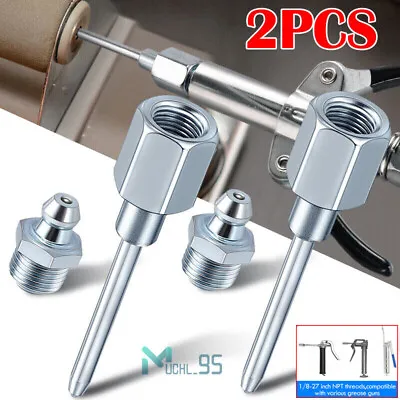 2pcs Grease Needle Nozzle Tips Needle Nose Grease Dispenser Grease Gun Fittings • $12.79