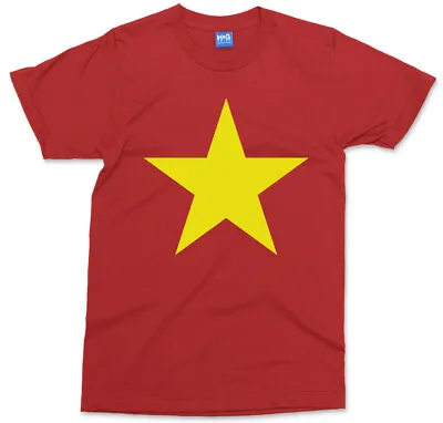 Vietnam Country Flag T-shirt Vietnamese Yellow Star Symbol Asia Gift Unisex Top • $16.15