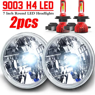 7'' Inch LED Headlights Plug & Play Headlamp For Humvee M998 M923 M35a2 Truck • $103.99