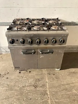 £600 • Buy Lincat Commercial Heavy Duty 6 Burner Cooker Range With Oven,natural Gas