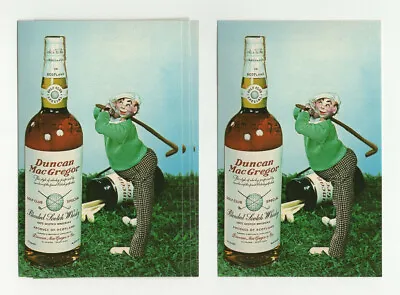 £8.93 • Buy 6 Original Vintage Duncan MacGregor Scotch Whiskey Advertising Cards Golf