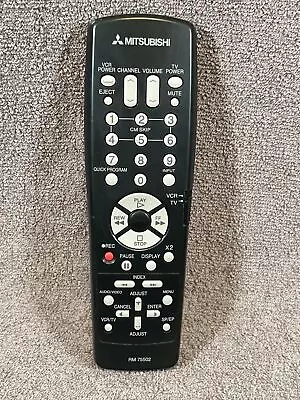 Mitsubishi RM 75502 TV VCR Remote Control  HSG10 HSG21 HSG22 HSU445 HSU446 HSU44 • $11.99
