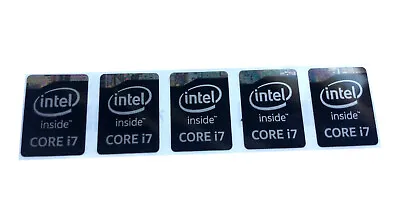 5 PCS CORE I7 Inside Black Sticker Logo Decal Haswell Case Badge 15.5 X 21mm • $5.99