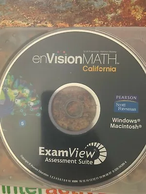 Examview Assessment Suite Grade 5 (enVision Math California) CD-ROM • $69.99