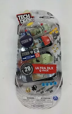 Tech Deck Ultra DLX 4PK 96mm Fingerboard Stereo 20th Anniversary Special Edition • $22.99