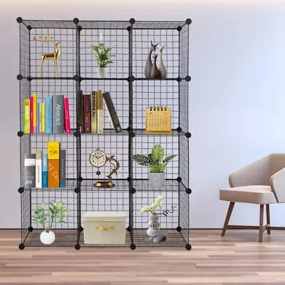 12-Cube Organizer Cube Storage Storage Shelves Wire Cube Storage Origami Shelves • $65.43