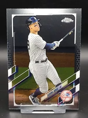 2021 Topps Chrome Baseball MLB Aaron Judge New York Yankees Base Card #99 • £2.49