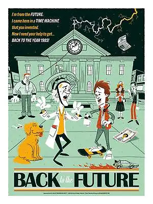 Back To The Future By Ian Glaubinger Ltd Edition X/100 Screen Print Mondo MINT • $85