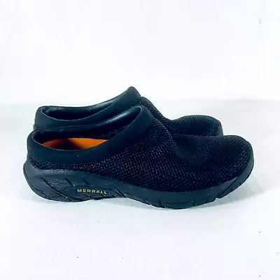 Merrell Encore Breeze Black Breathable Mesh Comfort Slip On Shoe Sz 7.5 • $35