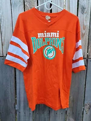 Vintage Miami Dolphins Football -Men's XL - NFL Shirt - Single Stitch • $49.99