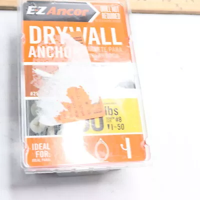 (50-Pk) E-Z Ancor Twist-N-Lock Drywall Anchors 50 Lbs. 3/8  X 1-1/4   • $7