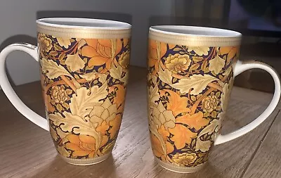 William Morris - Maxwell Williams ‘Acanthus’  Tall Latte Coffee Mug X 2 Exc • £19.95