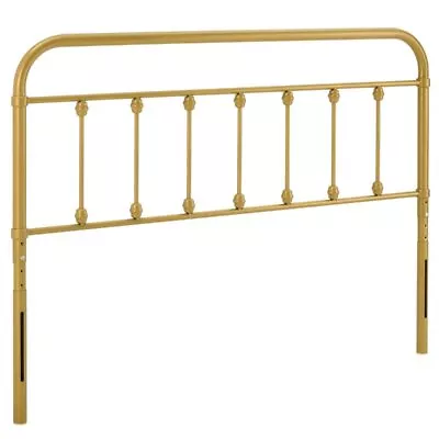 Modway Sage Modern Farmhouse Twin Metal Spindle Headboard In Gold • $49.93