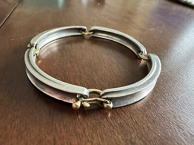 60s Vintage Cartier Bracelet Sterling Silver 18k Gold • $2000