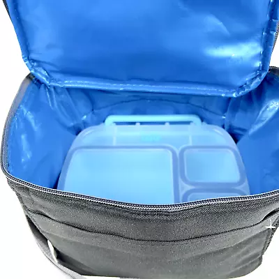 Packit Durable Freezable Gel Lunch Cooler Holds 9 Cans Black & Tasty Lunch Case • $12.74