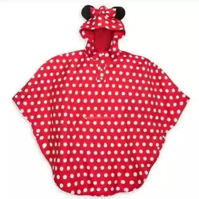 *NEW* Disney Parks Minnie Mouse Polka Dot Rain Poncho Woman Size XL/XXL • $40