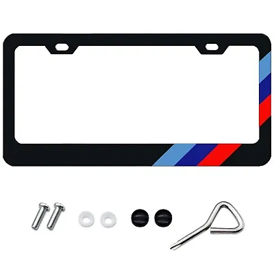 $12.59 • Buy For BMW X1 X2 X3 X5 X7 Tri 3 Color Car SUV License Plate Tag Frame M Power Cover