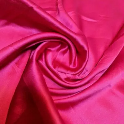 *Premium* Silky Satin Lining FABRIC Polyester Dress Craft Material 58  By Meter • £5.05