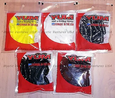 3  Yum Twister Curly Tail Grubs YOU PICK COLOR Bass Walleye Northern Crappie • $1.59
