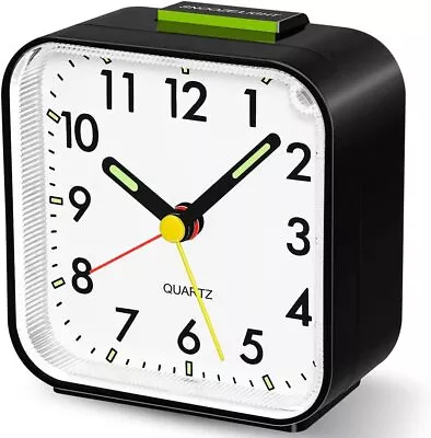 £11.69 • Buy Neucox Battery Non Ticking Silent Alarm Clock With Nightlight Luminous Hands