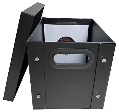 CheckOutStore Black 7  Vinyl Record 45 RPM Storage Box • $116.95