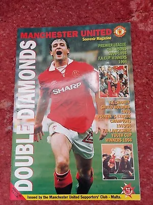 £4 • Buy Manchester United Souvenir Magazine Double Winners 1993-94