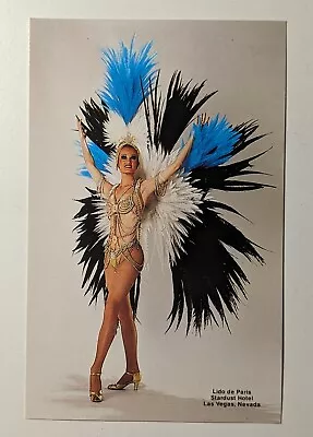 RARE Vintage LIDO DE PARIS STARDUST Hotel Casino LAS VEGAS Showgirl Ako Postcard • $4.99