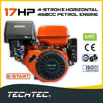 17HP Electric Start Stationary Petrol Engine OHV 4-Stroke Horizontal Shaft Motor • $439