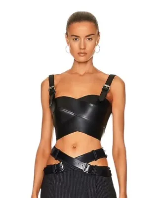 $790 Monse Leather Bustier Top Size 0 • $250