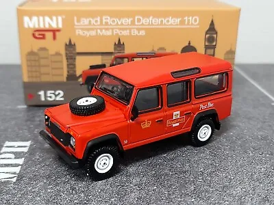 £12.99 • Buy Mini GT Land Rover Defender 110 Royal Mail Post Bus 1:64 Mint & Boxed RHD #152